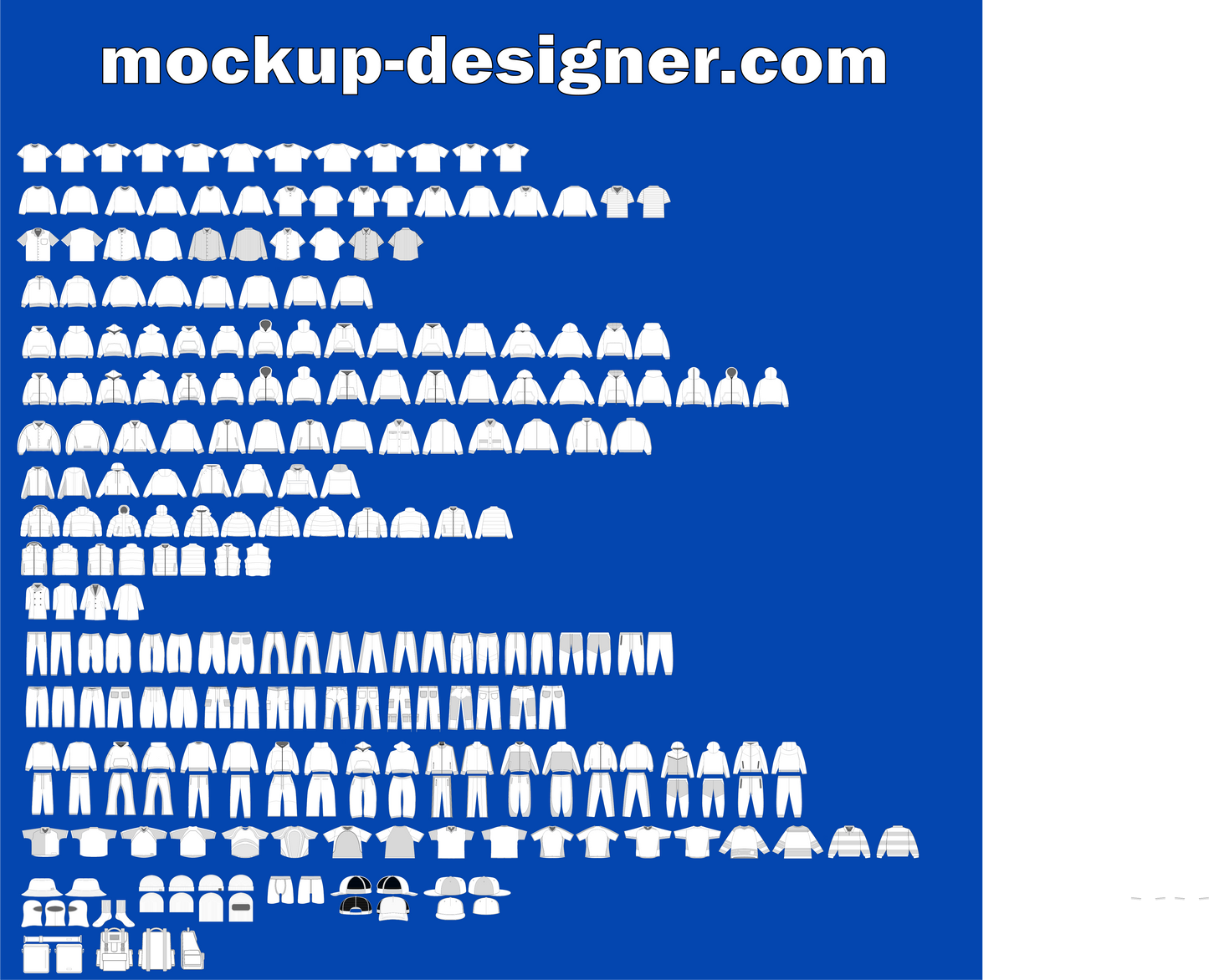 Super pack tout en 1 - 1000 mockups - Tech pack template - Liste de fournisseur - Guide
