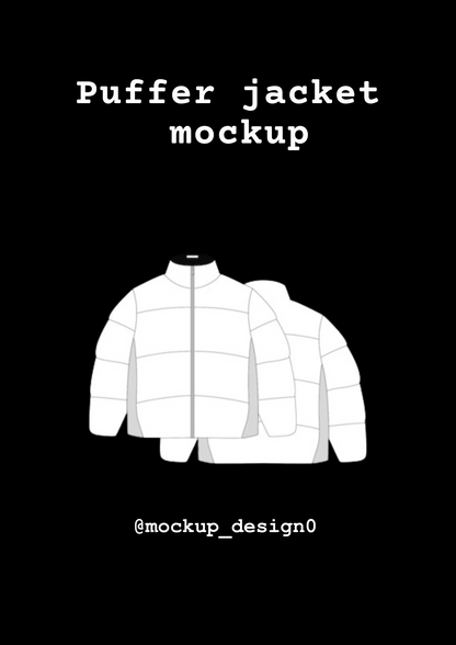 Puffer jacket mockup