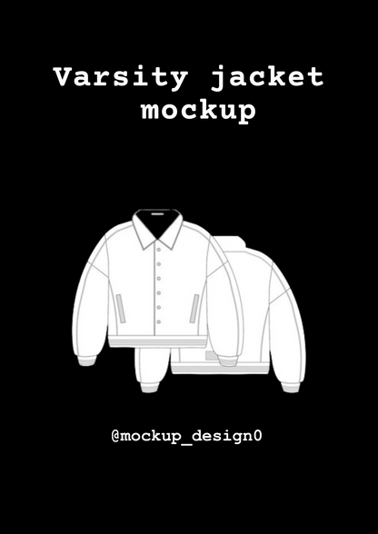 Varsity jacket mockup