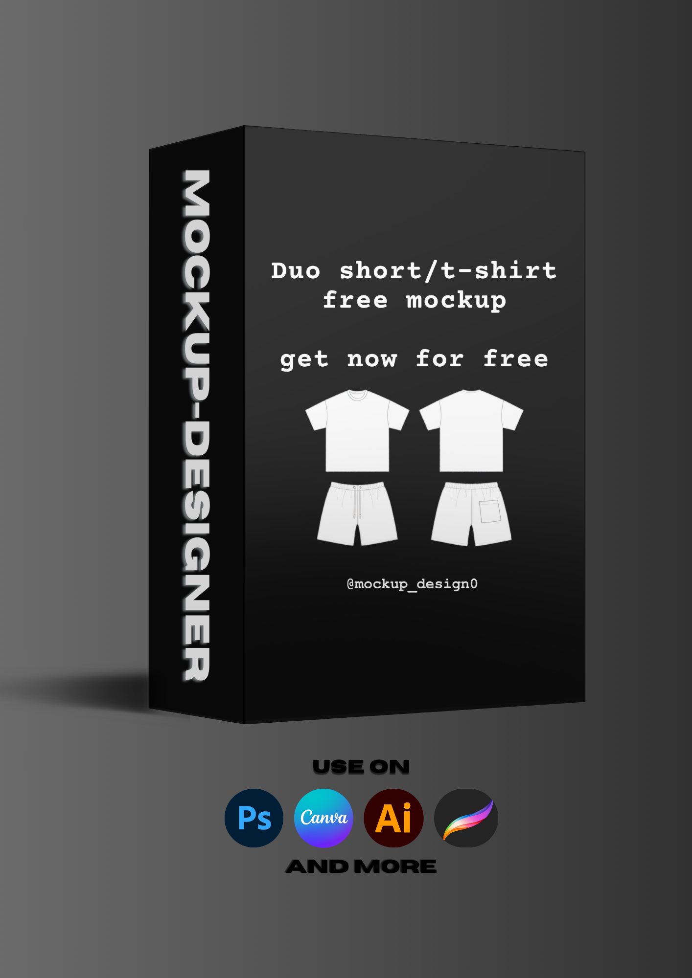 T-shirt & short combo free mockup