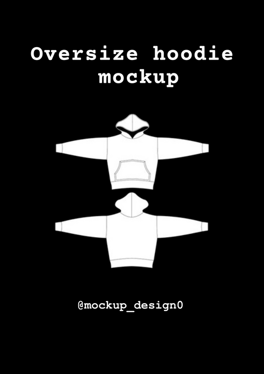 Oversieze hoodie mockup