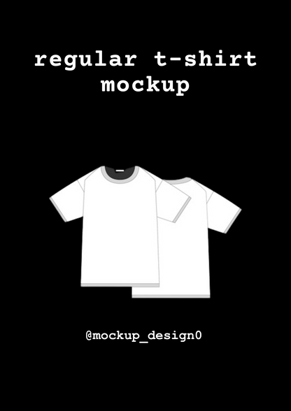 regular t-shirt mockup