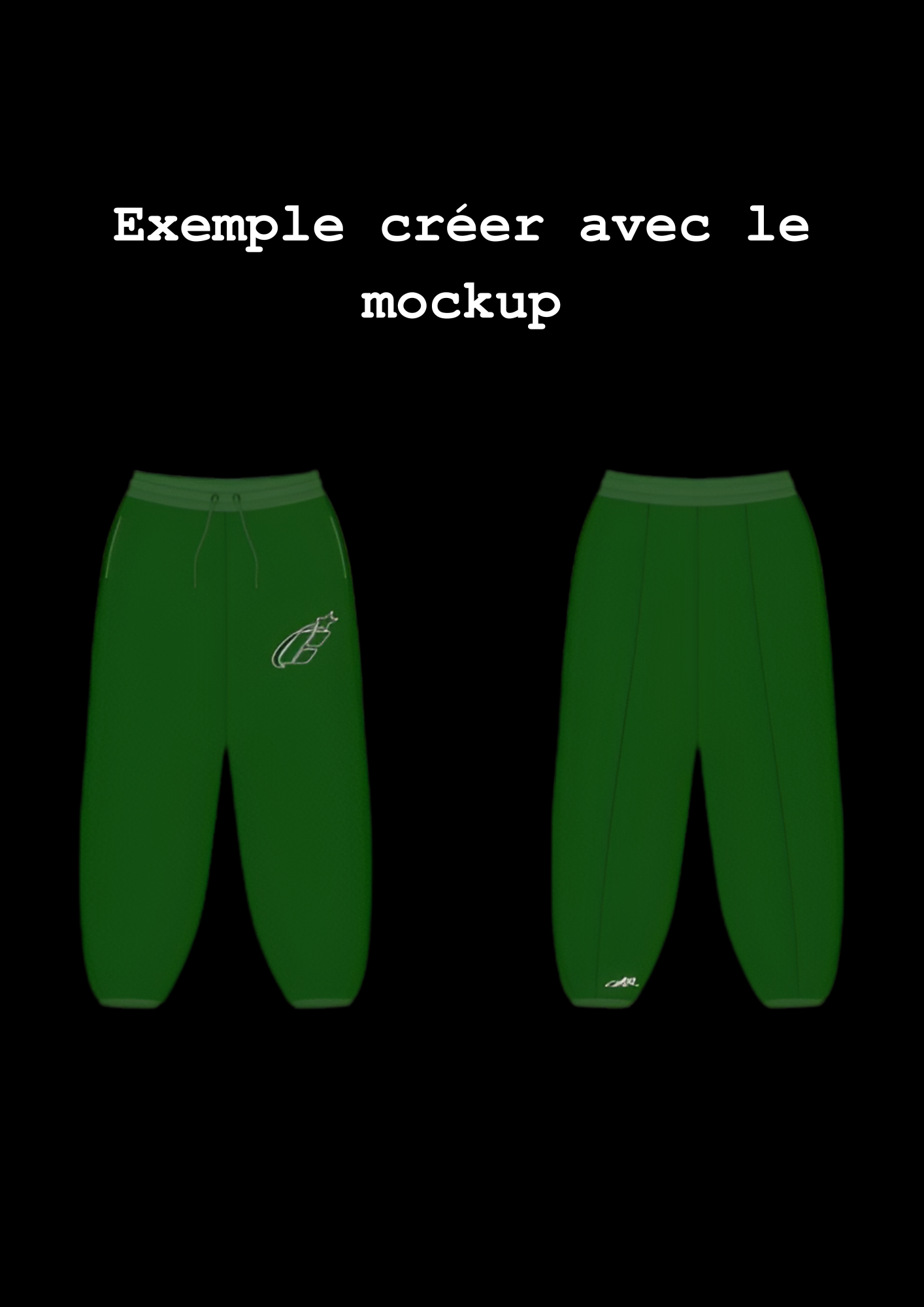 Sweatpants mockup