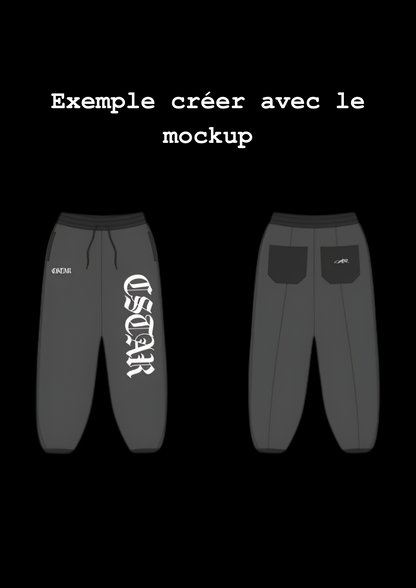 Sweatpants mockup