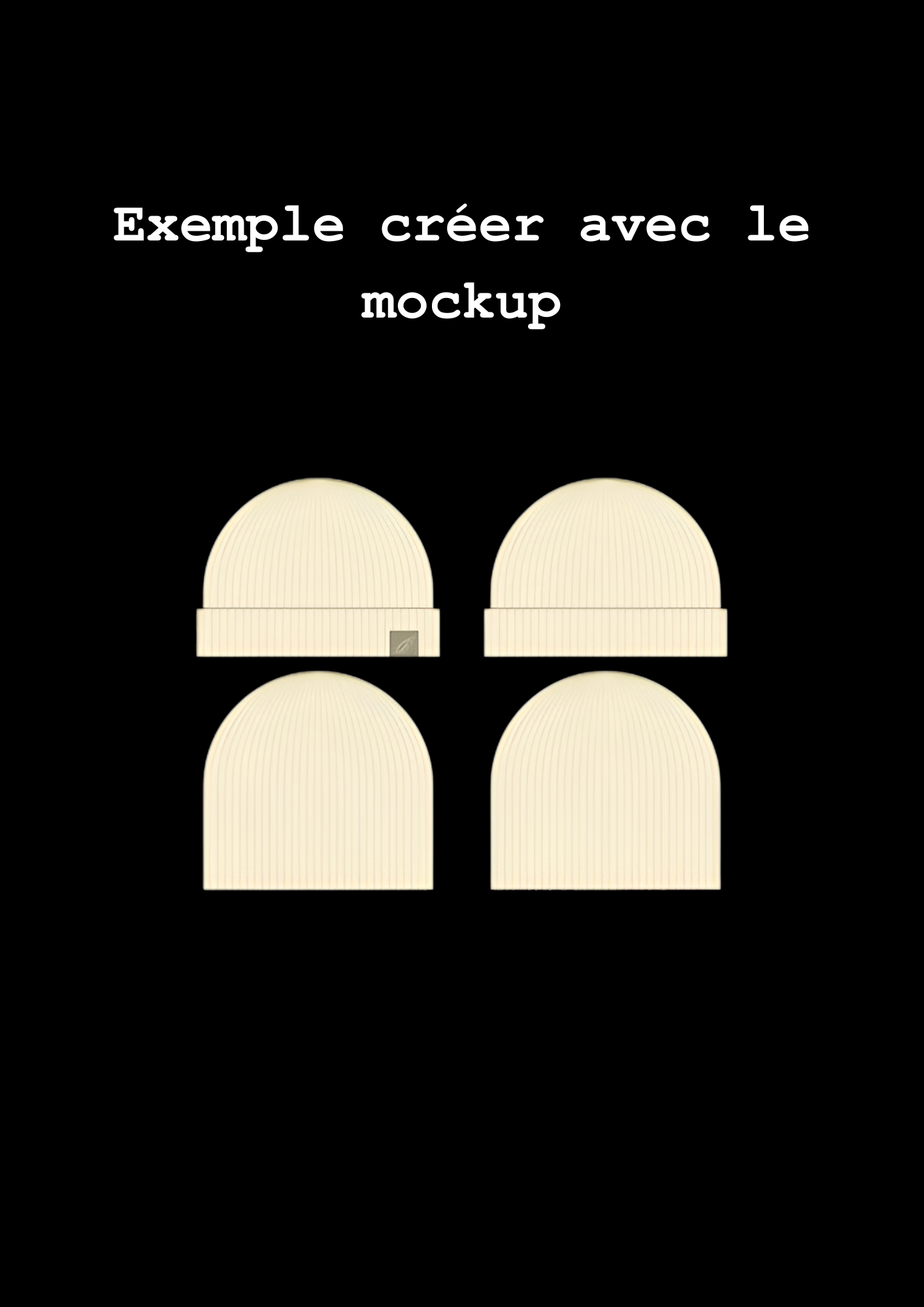 Beanie mockup