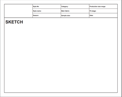 Tech Pack Template