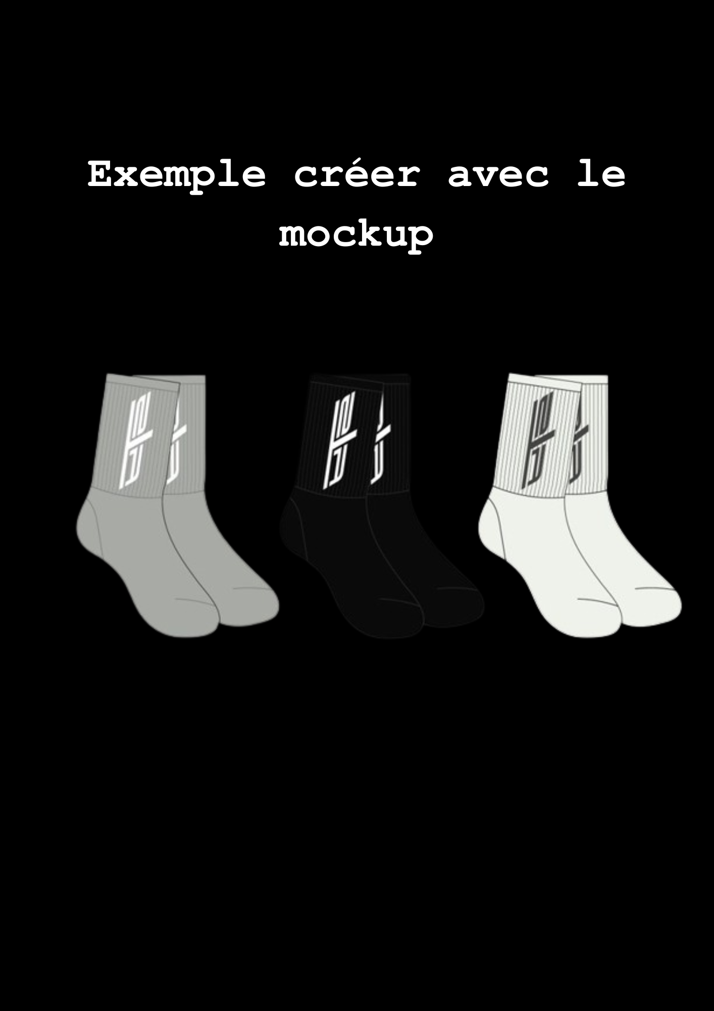 Socks mockup