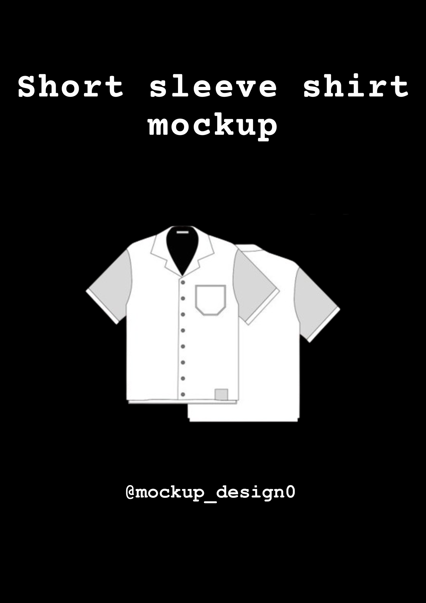 Short sleeve shirt mockup