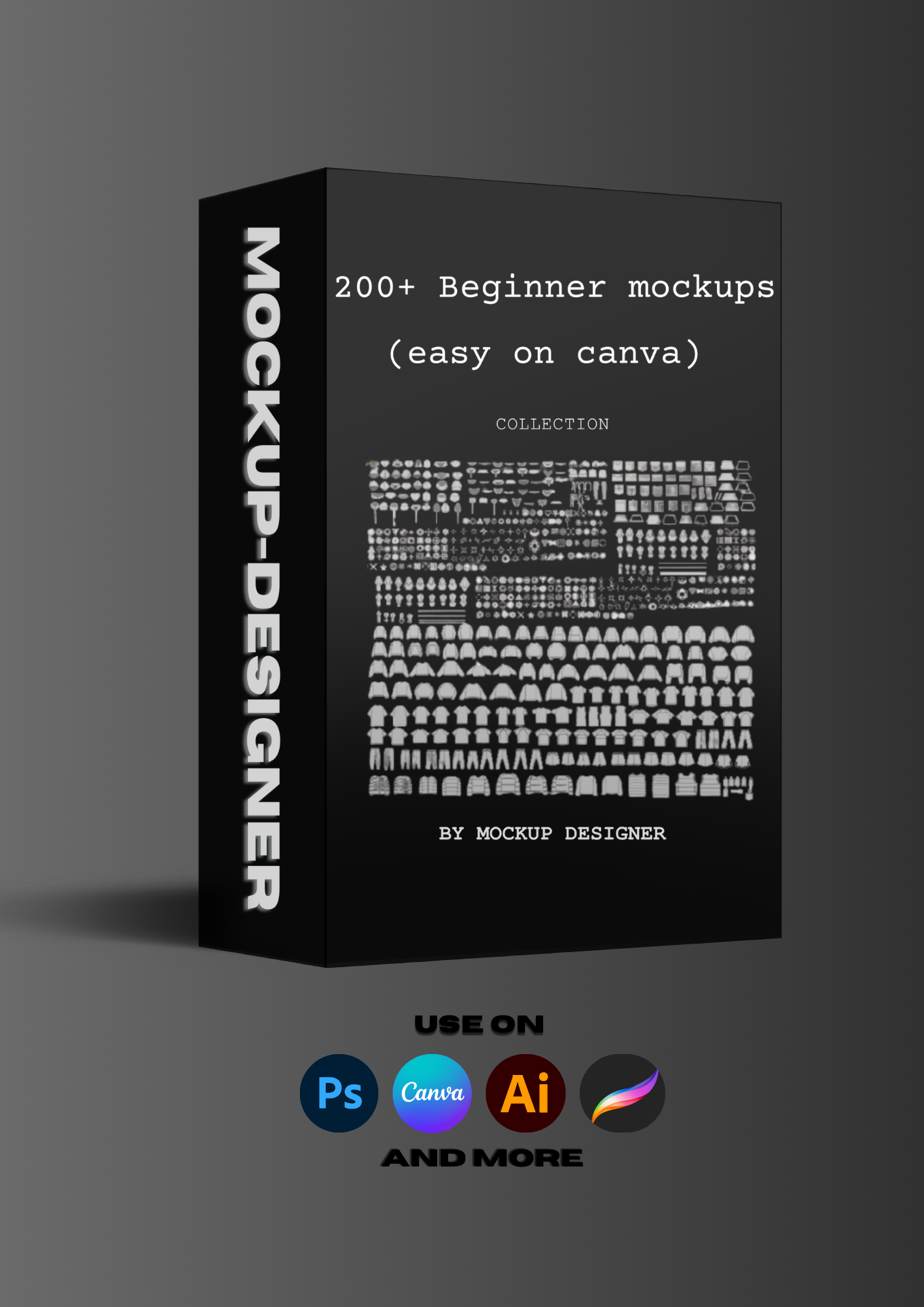 200+ beginner mockups (special canva)