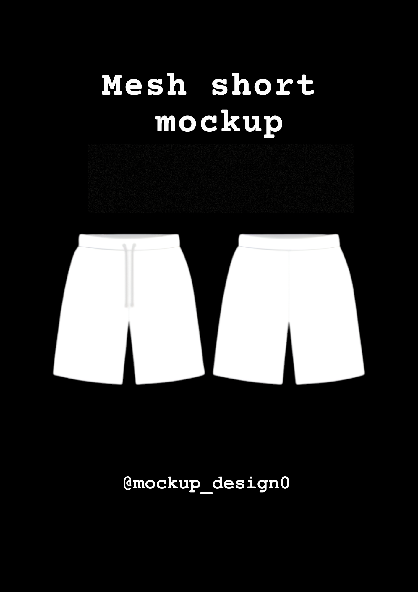 Mesh short mockup